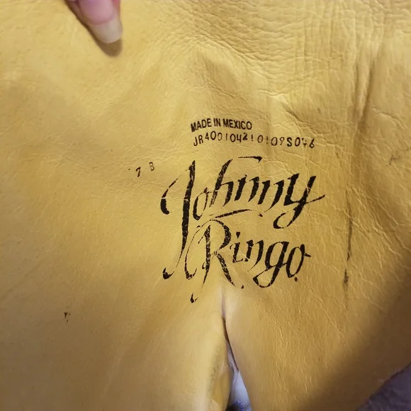 Johnny Ringo tall brown leather boots Size 7
